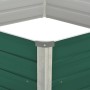 Arriate elevado de acero galvanizado verde 129x129x46 cm de vidaXL, Maceteros y jardineras - Ref: Foro24-47015, Precio: 40,63...