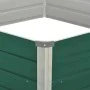 Arriate elevado de acero galvanizado verde 129x129x46 cm de vidaXL, Maceteros y jardineras - Ref: Foro24-47015, Precio: 45,46...