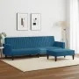 2-teilige Sofagarnitur aus blauem Samt von vidaXL, Sofas - Ref: Foro24-3216279, Preis: 348,02 €, Rabatt: %