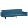 2-teilige Sofagarnitur aus blauem Samt von vidaXL, Sofas - Ref: Foro24-3216279, Preis: 348,02 €, Rabatt: %