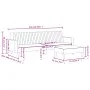 2-teilige Sofagarnitur aus blauem Samt von vidaXL, Sofas - Ref: Foro24-3216279, Preis: 348,02 €, Rabatt: %
