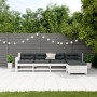5-teiliges Gartenmöbel-Set mit Kissen aus massivem Weißkiefernholz von vidaXL, Gartensets - Ref: Foro24-3250833, Preis: 477,8...