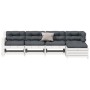 5-teiliges Gartenmöbel-Set mit Kissen aus massivem Weißkiefernholz von vidaXL, Gartensets - Ref: Foro24-3250833, Preis: 477,8...