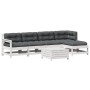 6-teiliges Gartenmöbel-Set mit Kissen aus massivem Weißkiefernholz von vidaXL, Gartensets - Ref: Foro24-3250929, Preis: 510,0...