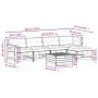 6-teiliges Gartenmöbel-Set mit Kissen aus massivem Weißkiefernholz von vidaXL, Gartensets - Ref: Foro24-3250929, Preis: 510,0...