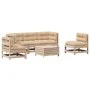 Juego de muebles de jardín 6 pzas y cojines madera maciza pino de vidaXL, Conjuntos de jardín - Ref: Foro24-3250716, Precio: ...