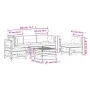 Gartenmöbel-Set 6-teilig und Kissen aus massivem Kiefernholz von vidaXL, Gartensets - Ref: Foro24-3250716, Preis: 596,81 €, R...