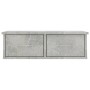 Estante cajones para pared contrachapada hormigón 60x26x18,5cm de vidaXL, Estantes y estanterías - Ref: Foro24-800589, Precio...
