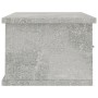 Estante cajones para pared contrachapada hormigón 60x26x18,5cm de vidaXL, Estantes y estanterías - Ref: Foro24-800589, Precio...