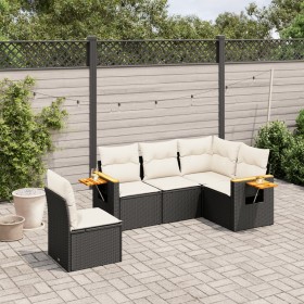 5-piece garden furniture set and black synthetic rattan cushions by vidaXL, Garden sets - Ref: Foro24-3226812, Price: 330,49 ...