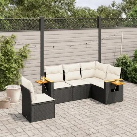 5-piece garden furniture set and black synthetic rattan cushions by vidaXL, Garden sets - Ref: Foro24-3226812, Price: 334,43 ...