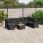 8-piece garden sofa set and black synthetic rattan cushions by vidaXL, Garden sets - Ref: Foro24-3264758, Price: 541,98 €, Di...