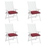 Gartenpalettenkissen 4 Stück Oxford rot rot 50x50x7 cm von vidaXL, Kissen für Stühle und Sofas - Ref: Foro24-361535, Preis: 3...