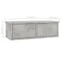 Drawer shelf for concrete plywood wall 60x26x18.5cm by vidaXL, Shelves and shelves - Ref: Foro24-800589, Price: 37,04 €, Disc...