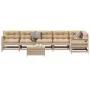 Gartenmöbel-Set 7-teilig und Kissen aus massivem Kiefernholz von vidaXL, Gartensets - Ref: Foro24-3250892, Preis: 652,94 €, R...