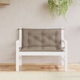 Gartenbankkissen 2 Stück taupefarbener Oxford-Stoff 100x50x7 cm von vidaXL, Kissen für Stühle und Sofas - Ref: Foro24-361667,...