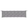 Gartenbankkissen, 2 Stück, grauer Oxford-Stoff, 200 x 50 x 7 cm von vidaXL, Kissen für Stühle und Sofas - Ref: Foro24-361736,...