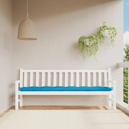 Cojín de banco de jardín tela Oxford azul 200x50x7 cm de vidaXL, Cojines para sillas y sofás - Ref: Foro24-361644, Precio: 31...