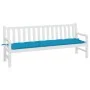 Cojín de banco de jardín tela Oxford azul 200x50x7 cm de vidaXL, Cojines para sillas y sofás - Ref: Foro24-361644, Precio: 31...