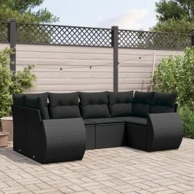 6-piece garden sofa set and black synthetic rattan cushions by vidaXL, Garden sets - Ref: Foro24-3254112, Price: 428,21 €, Di...