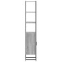 Armario de baño madera de ingeniería gris Sonoma 33x33x185,5 cm
