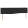 Bed frame with headboard black synthetic leather 120x190 cm by vidaXL, Beds and slatted bases - Ref: Foro24-3270560, Price: 1...