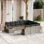 11-piece garden sofa set and gray synthetic rattan cushions by vidaXL, Garden sets - Ref: Foro24-3227208, Price: 646,14 €, Di...