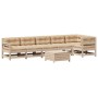 Gartenmöbel-Set 7-teilig und Kissen aus massivem Kiefernholz von vidaXL, Gartensets - Ref: Foro24-3250884, Preis: 691,01 €, R...