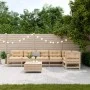 Gartenmöbel-Set 7-teilig und Kissen aus massivem Kiefernholz von vidaXL, Gartensets - Ref: Foro24-3250884, Preis: 671,91 €, R...