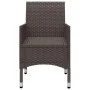 5-teiliges Garten-Essset mit braunen Kissen von vidaXL, Gartensets - Ref: Foro24-3095865, Preis: 391,68 €, Rabatt: %