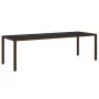 Juego de comedor de jardín 11 piezas ratán sintético marrón de vidaXL, Conjuntos de jardín - Ref: Foro24-3095929, Precio: 806...