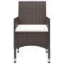 Garten-Bistro-Set 3-teilig PE-Rattan braun gehärtetes Glas von vidaXL, Gartensets - Ref: Foro24-3095934, Preis: 184,48 €, Rab...