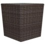 Garden bistro set 3 pieces PE rattan brown tempered glass by vidaXL, Garden sets - Ref: Foro24-3095934, Price: 185,31 €, Disc...