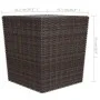 Garden bistro set 3 pieces PE rattan brown tempered glass by vidaXL, Garden sets - Ref: Foro24-3095934, Price: 182,69 €, Disc...