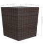 Garten-Bistro-Set 3-teilig PE-Rattan braun gehärtetes Glas von vidaXL, Gartensets - Ref: Foro24-3095934, Preis: 184,48 €, Rab...