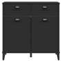 VIKEN Sideboard aus schwarzem Holzwerkstoff, 80 x 40 x 80 cm von vidaXL, Sideboards - Ref: Foro24-374936, Preis: 149,68 €, Ra...