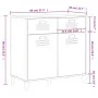 VIKEN black engineered wood sideboard 80x40x80 cm by vidaXL, Sideboards - Ref: Foro24-374936, Price: 147,45 €, Discount: %
