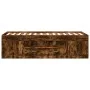 Lounger with engineered wood drawers smoked oak 75x190 cm by vidaXL, Beds and slatted bases - Ref: Foro24-3280262, Price: 159...