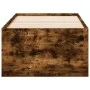 Lounger with engineered wood drawers smoked oak 75x190 cm by vidaXL, Beds and slatted bases - Ref: Foro24-3280262, Price: 159...