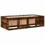 Lounger with engineered wood drawers smoked oak 75x190 cm by vidaXL, Beds and slatted bases - Ref: Foro24-3280262, Price: 159...