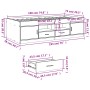 Lounger with engineered wood drawers smoked oak 75x190 cm by vidaXL, Beds and slatted bases - Ref: Foro24-3280262, Price: 165...