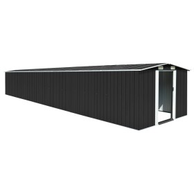 Anthrazitgrauer Gartenschuppen aus verzinktem Stahl, 257 x 779 x 181 cm von vidaXL, Schuppen - Ref: Foro24-47034, Preis: 957,...