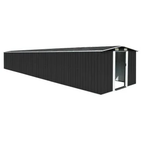 Cobertizo jardín acero galvanizado gris antracita 257x779x181cm de vidaXL, Cobertizos - Ref: Foro24-47034, Precio: 938,78 €, ...