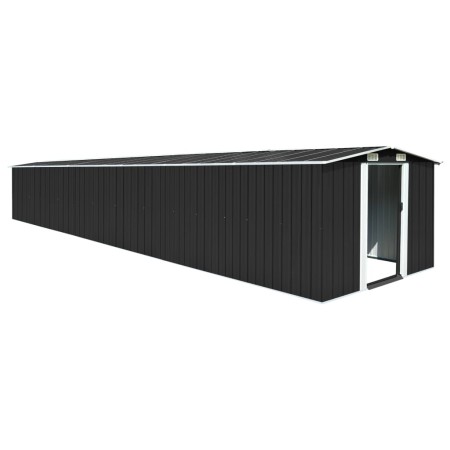 Cobertizo jardín acero galvanizado gris antracita 257x779x181cm de vidaXL, Cobertizos - Ref: Foro24-47034, Precio: 956,46 €, ...