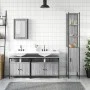 Badezimmermöbel-Set, 4-teilig, sonomagraues Sperrholz von vidaXL, Badezimmermöbel - Ref: Foro24-3214808, Preis: 241,95 €, Rab...