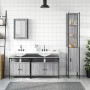 Bathroom furniture set 4 pieces sonoma gray plywood by vidaXL, Bathroom furniture - Ref: Foro24-3214808, Price: 244,72 €, Dis...