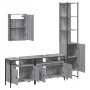 Badezimmermöbel-Set, 4-teilig, sonomagraues Sperrholz von vidaXL, Badezimmermöbel - Ref: Foro24-3214808, Preis: 241,95 €, Rab...