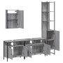 Bathroom furniture set 4 pieces sonoma gray plywood by vidaXL, Bathroom furniture - Ref: Foro24-3214808, Price: 244,72 €, Dis...