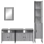 Badezimmermöbel-Set, 4-teilig, sonomagraues Sperrholz von vidaXL, Badezimmermöbel - Ref: Foro24-3214808, Preis: 241,95 €, Rab...