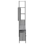 Bathroom furniture set 4 pieces sonoma gray plywood by vidaXL, Bathroom furniture - Ref: Foro24-3214808, Price: 244,72 €, Dis...